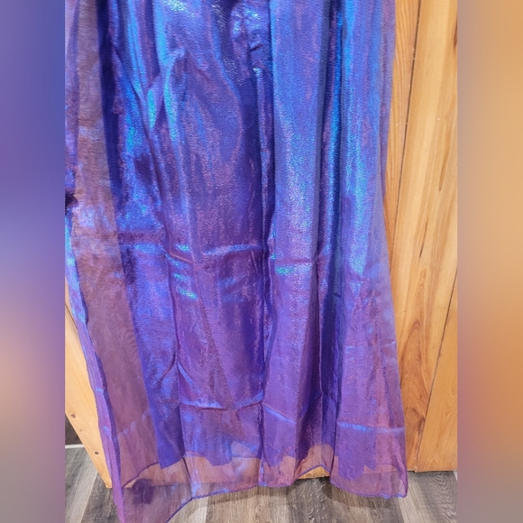 Strapless Shimmering Purple Gown - Picture 8 of 15